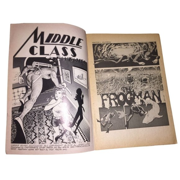 Middle Class Fantasies Vintage Underground Comix Comic Book - 1973 Jerry Lane - Picture 3 of 16
